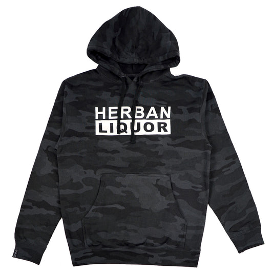 Large Logo Heavyweight Hoodie in Black Camo (Limited Signature Series Edition)