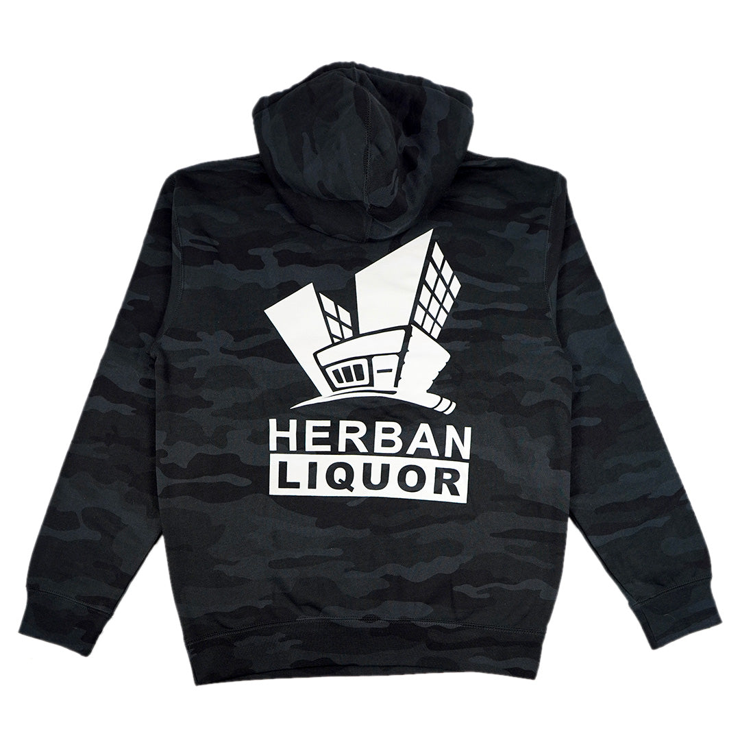 Large Logo Heavyweight Hoodie in Black Camo (Limited Signature Series Edition)