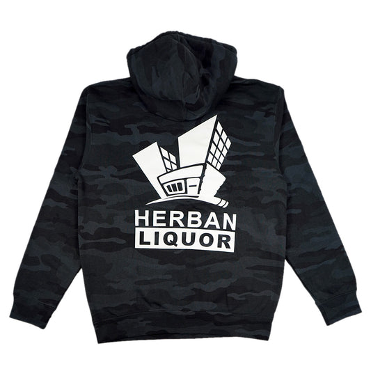 Large Logo Heavyweight Hoodie in Black Camo (Limited Signature Series Edition)