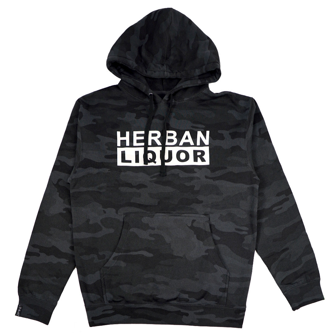 Large Logo Heavyweight Hoodie in Black Camo (Limited Signature Series Edition)
